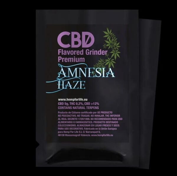 CBD AMNESIA HAZE TERPENES 5g  FLAVORED GRINDER PREMIUM