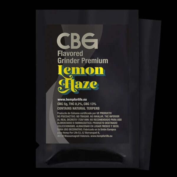 CBG LEMON HAZE + TERPENES 5g FLAVORED GRINDER PREMIUM