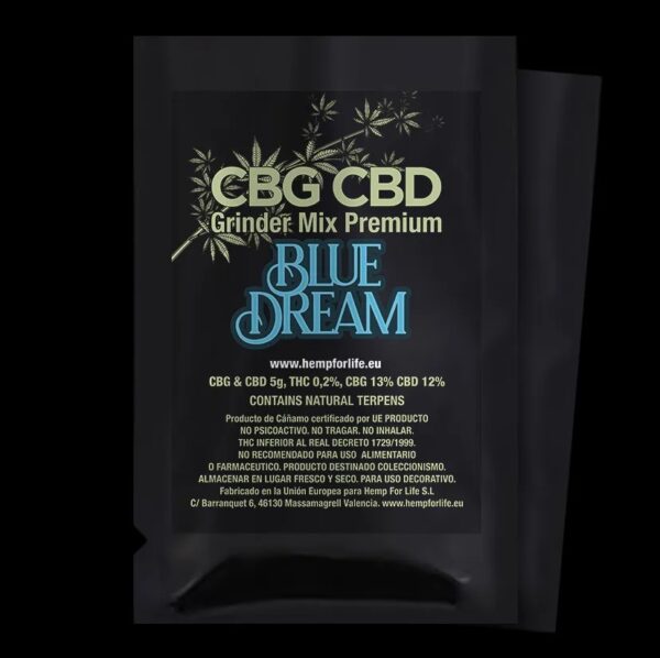 CBG&CBD BLUE DREAM + TERPENES 5g GRINDER MIX PREMIUM