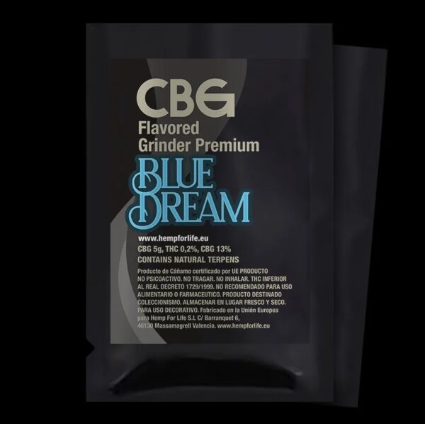 CBG BLUE DREAM + TERPENES 5g FLAVORED GRINDER PREMIUM