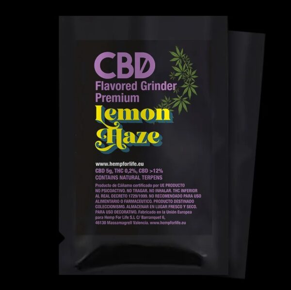 CBD LEMON HAZE + TERPENES 5g  FLAVORED GRINDER PREMIUM