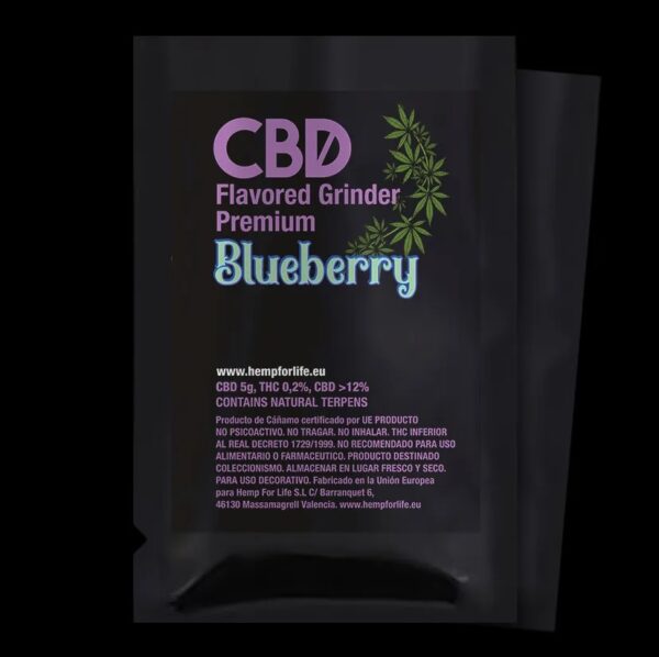 CBD BLUEBERRY + TERPENES 5g FLAVORED GRINDER PREMIUM