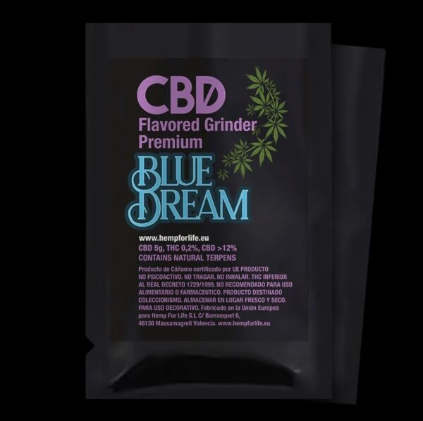 CBD BLUE DREAM + TERPENES 5g FLAVORED GRINDER PREMIUM