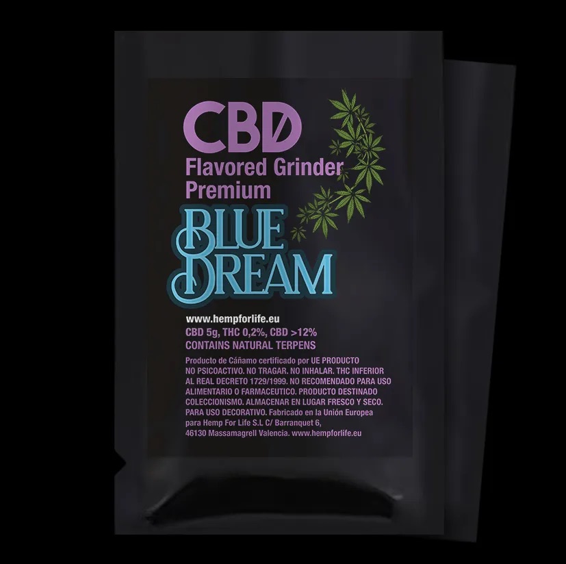 CBD BLUE DREAM + TERPENES 5g FLAVORED GRINDER PREMIUM | Hemp For Life