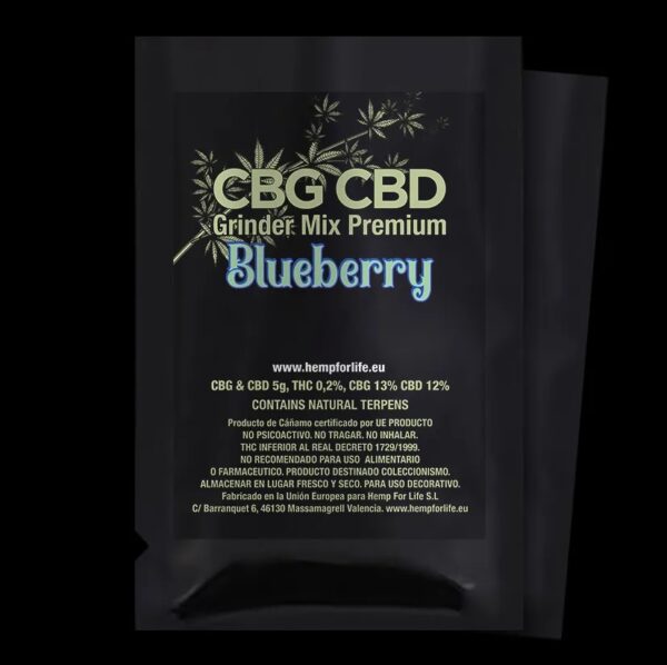 CBG&CBD BLUEBERRY + TERPENES 5g GRINDER MIX PREMIUM