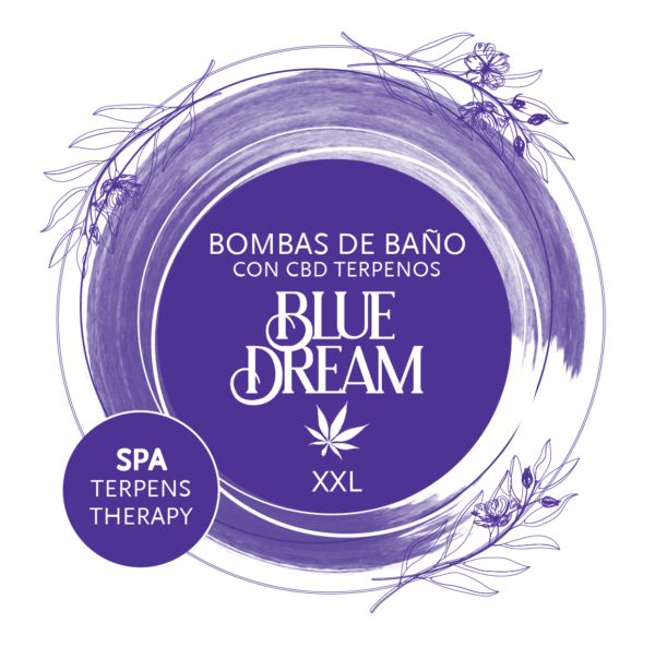 BLUE DREAM Bath Bombs with CBD Extract and Cannabis Terpenes 280g