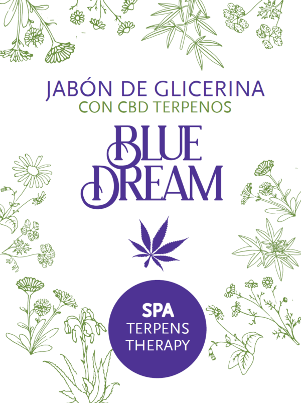 BLUE DREAM Glycerin CBD Soap plus Cannabis Terpenes 120g
