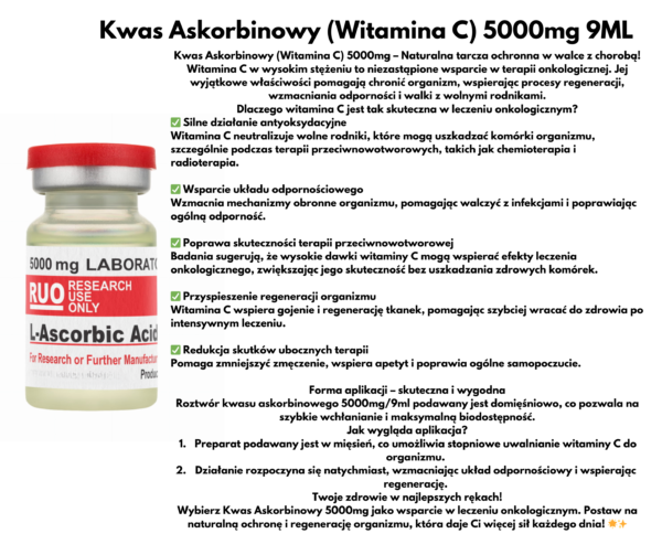 Kwas Askorbinowy (Witamina C) 5000mg 9ml