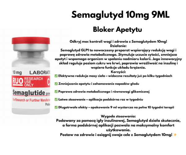 Semaglutyd GLP-1 10mg 9ML Bloker Apetytu